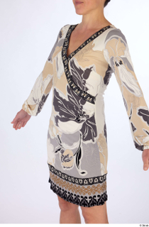 Hanane casual dressed floral wrap dress upper body 0002.jpg